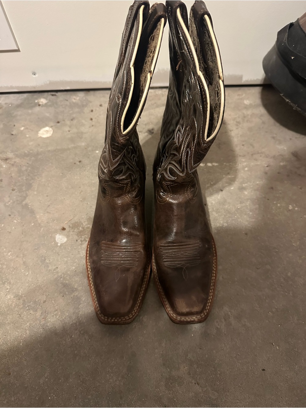 Womens Brown Leather Western Cowboy Boots